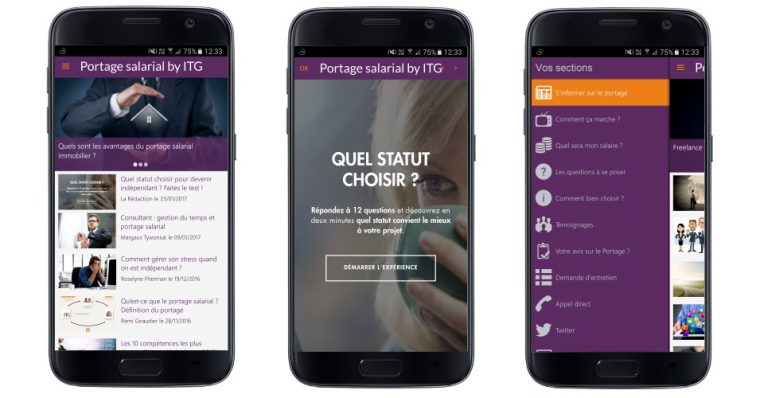 Application Portage Salarial by ITG